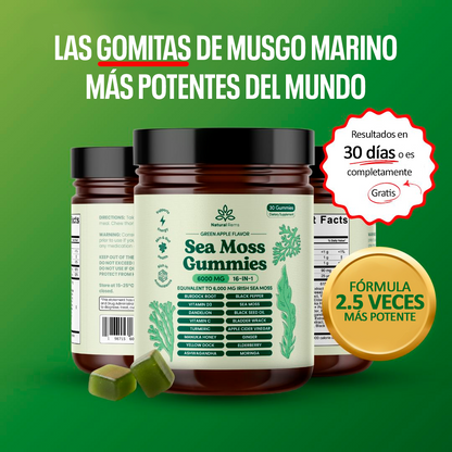 Sea Moss | Gomitas de Algas Marinas Clínicamente Testeadas